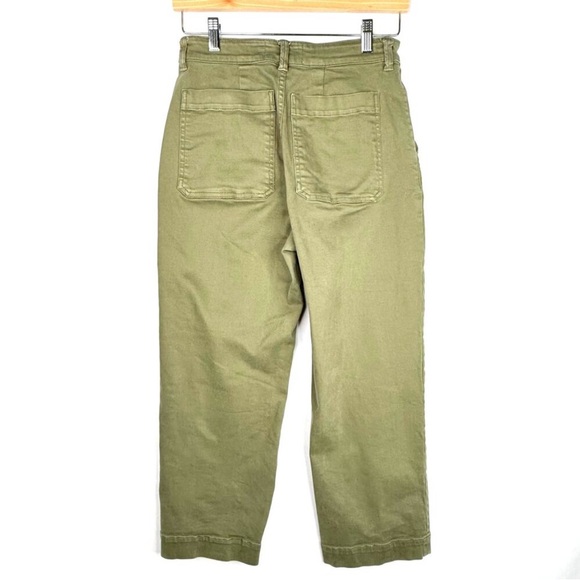 Everlane Olive Green Cropped Straight Short Pants 4 - Picture 2 of 6